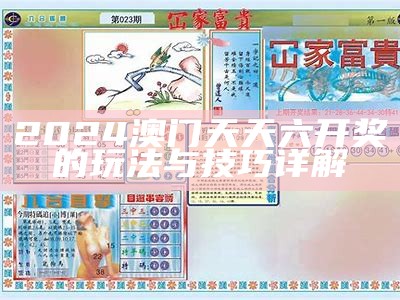 2024澳门天天六开奖的玩法与技巧详解